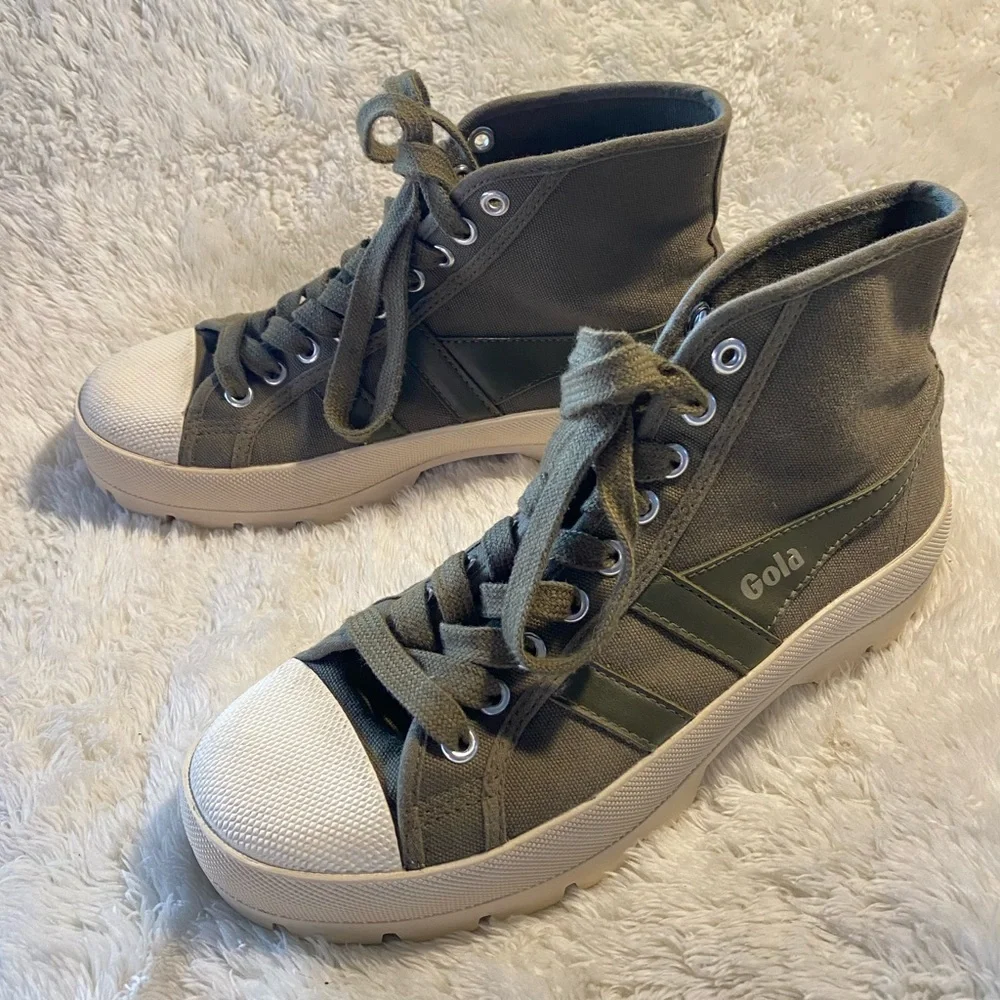 🌟HP🌟GOLA by Anthropologie Coaster Peak High Top Sneaker Bootie Size 5 - Picture 5 of 9